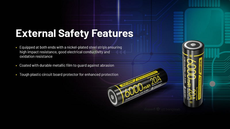 batterie Nitecore NL2160HPi 6000mAh 20A 7