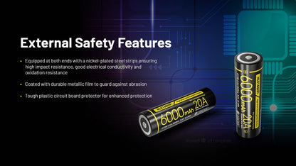 batterie Nitecore NL2160HPi 6000mAh 20A 7