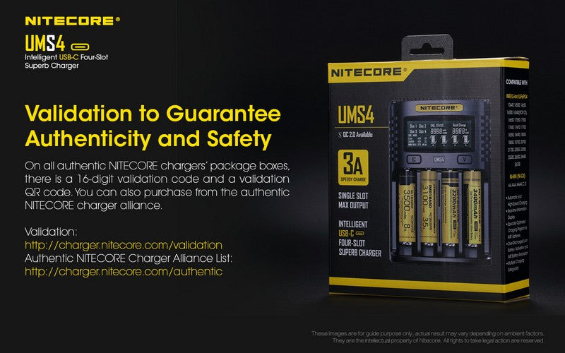 chargeur Nitecore UMS4 USB C 1 11