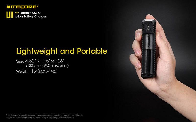 chargeur nitecore UI1 USB C 1 9