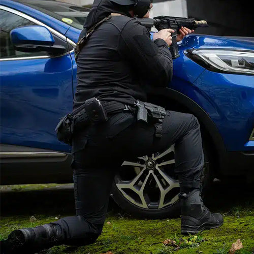 Pantalon de combat Noir GK DUTYCALL - pantalon tactique Ripstop stretch