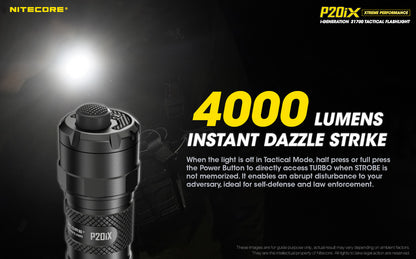 lampe Nitecore P20ix 221 metres de portee