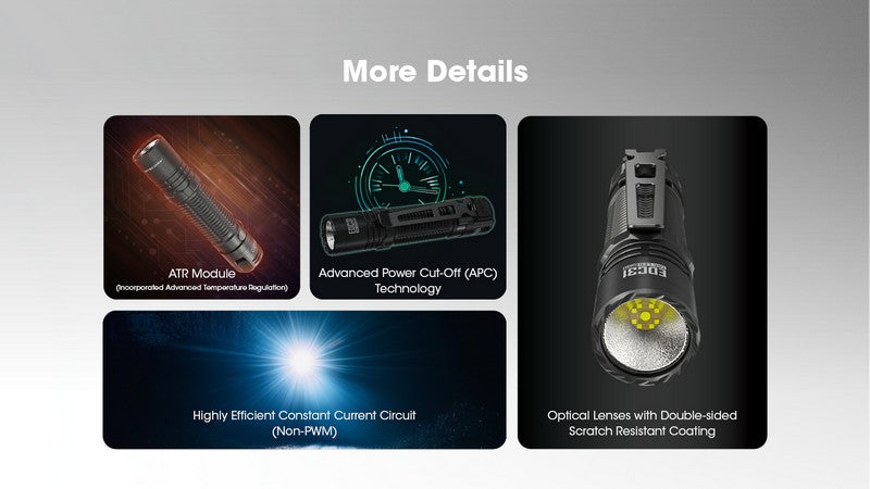 lampe de poche rechargeable EDC Nitecore EDC31 3500lumens 16