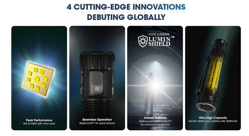 lampe de poche rechargeable EDC Nitecore EDC33 4000lumens 01 02