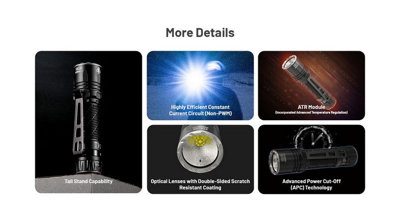 lampe de poche rechargeable EDC Nitecore EDC35 5000lumens 01 21