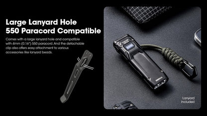 lampe de poche rechargeable EDC tactique ultra slim Nitecore EDC23 2500lumen
