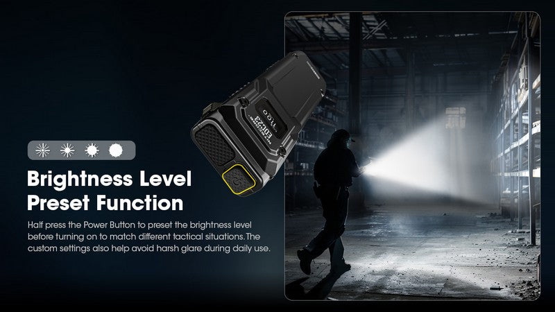 lampe de poche rechargeable EDC tactique ultra slim Nitecore EDC23 2500lumen