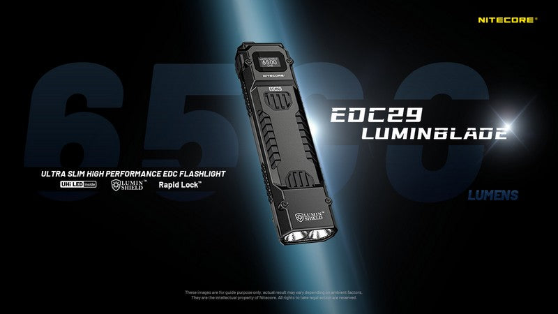 lampe de poche rechargeable EDC ultra slim Nitecore EDC29 6500lumens 01 01