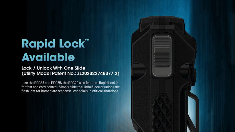 lampe de poche rechargeable EDC ultra slim Nitecore EDC29 6500lumens 01 13