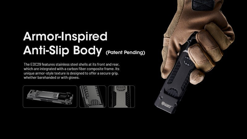 lampe de poche rechargeable EDC ultra slim Nitecore EDC29 6500lumens 01 14