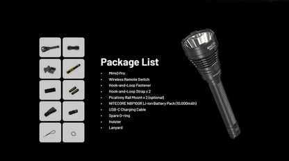 lampe de poche tactique Nitecore MH40 PRO 3500 lumens 01 19