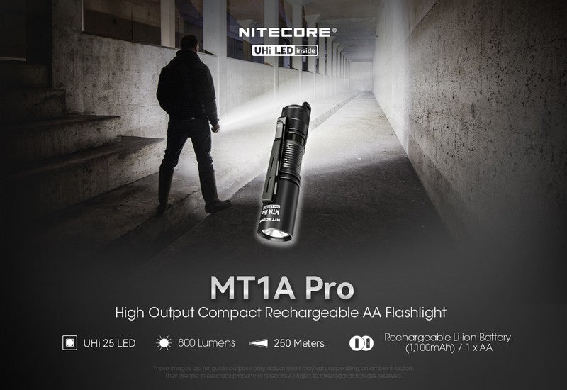 lampe de poche tactique Nitecore MT1A PRO 800 lumens 01 01