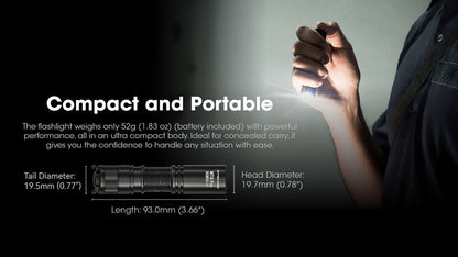 lampe de poche tactique Nitecore MT1A PRO 800 lumens 01 05