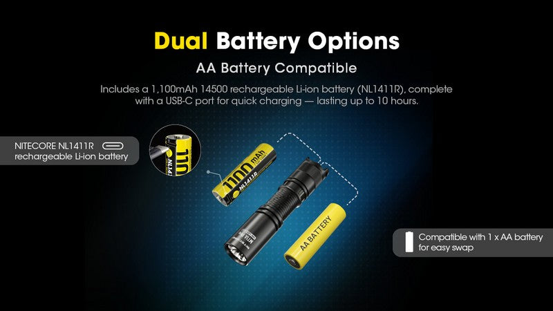 lampe de poche tactique Nitecore MT1A PRO 800 lumens 01 06