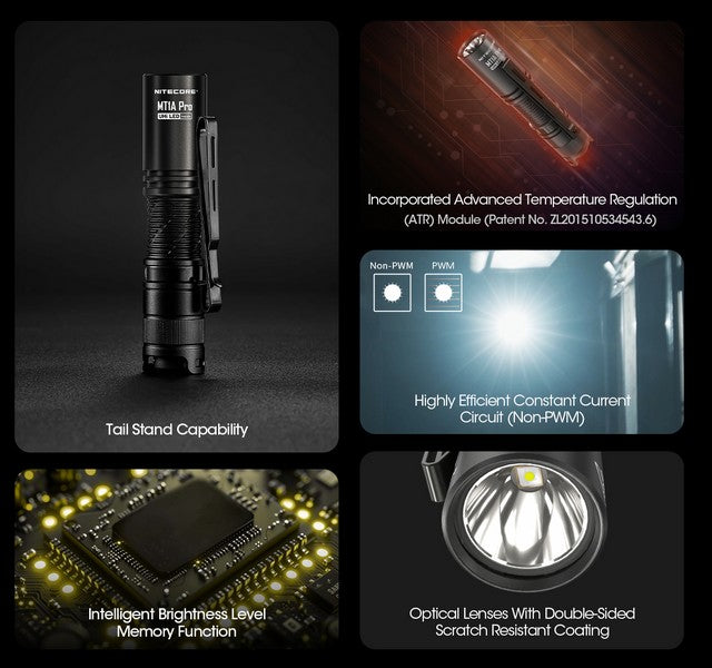 lampe de poche tactique Nitecore MT1A PRO 800 lumens 01 09