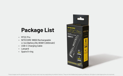 lampe de poche tactique Nitecore MT2C PRO 1800 lumens 01 14