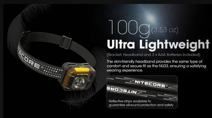 lampe frontale Nitecore HA13 350 lumens double sortie deux sources d aliment