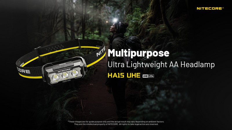 lampe frontale Nitecore HA15 UHE400 Lumens 1