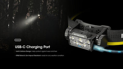 lampe frontale Nitecore HC60 UHE 1600 Lumens ultra polyvalente 01 19