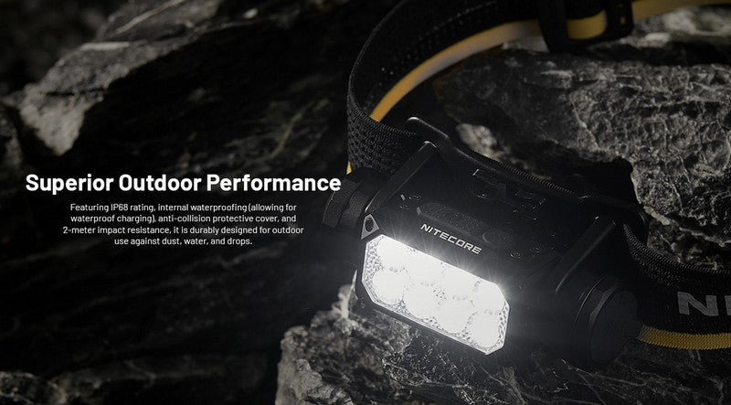 lampe frontale Nitecore HC65 UHE 2000 Lumens ultra polyvalente 01 12