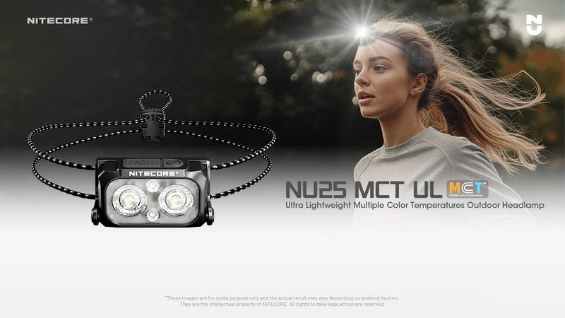 lampe frontale Nitecore NU25 MCT UL 400Lumens 1 1