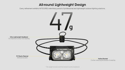 lampe frontale Nitecore NU25 MCT UL 400Lumens 1 5