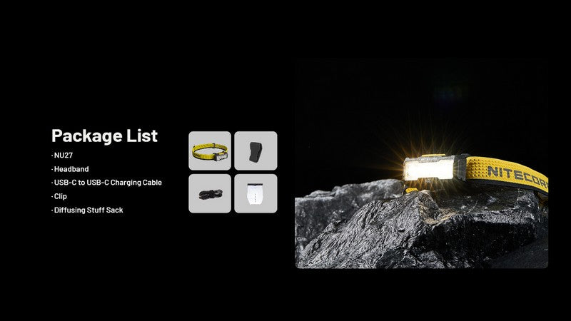 lampe frontale Nitecore NU27 600Lumens 01 22