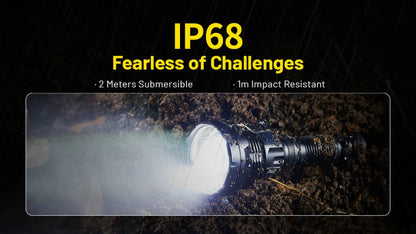 lampe laser puissante Nitecore P40 2000 lumens portee 2900 metres 13