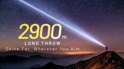 lampe laser puissante Nitecore P40 2000 lumens portee 2900 metres 2