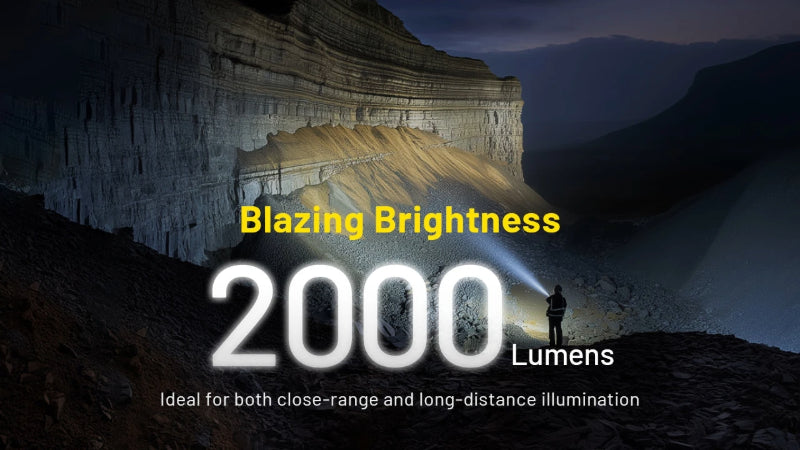 lampe laser puissante Nitecore P40 2000 lumens portee 2900 metres 3