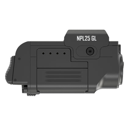 lampe tactique pour arme Nitecore NPL25GL 900 lumens laser vert rechargeable