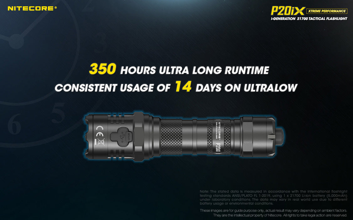 lampe torche nitecore P20ix longue autonomie