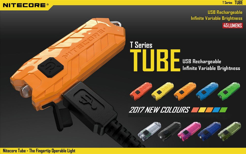 lampes Nitecore tube colors 2017
