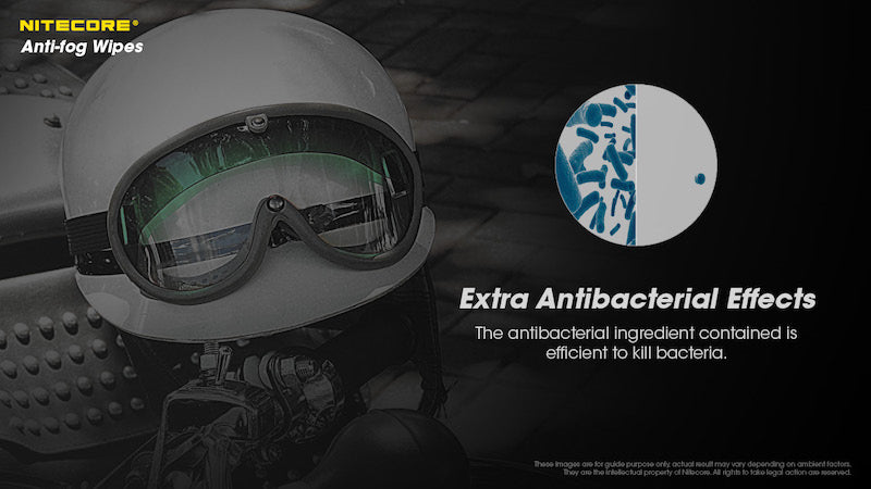 lingettes anti buee antibacteriennes Nitecore CK007 30 pieces 01 4