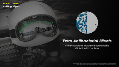 lingettes anti buee antibacteriennes Nitecore CK007 30 pieces 01 4