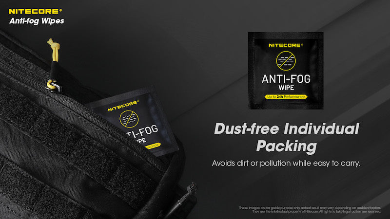 lingettes anti buee antibacteriennes Nitecore CK007 30 pieces 01 7