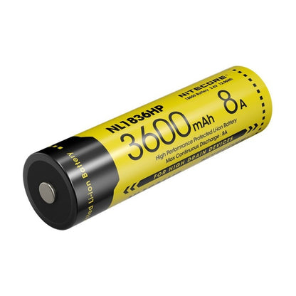 NL1836HP – Batterie Nitecore – 3600 mAh – 3.6V – Li-ion protégée – format 18650
