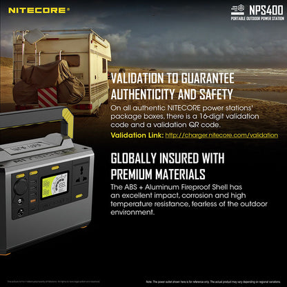 station powerbank batterie nomade Nitecore NPS400 01 44
