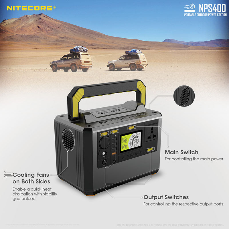 station powerbank batterie nomade Nitecore NPS400 01 45